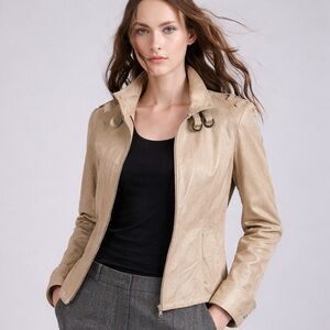 Vintage Barbara Bui Capretto (Goat) Leather Jacket